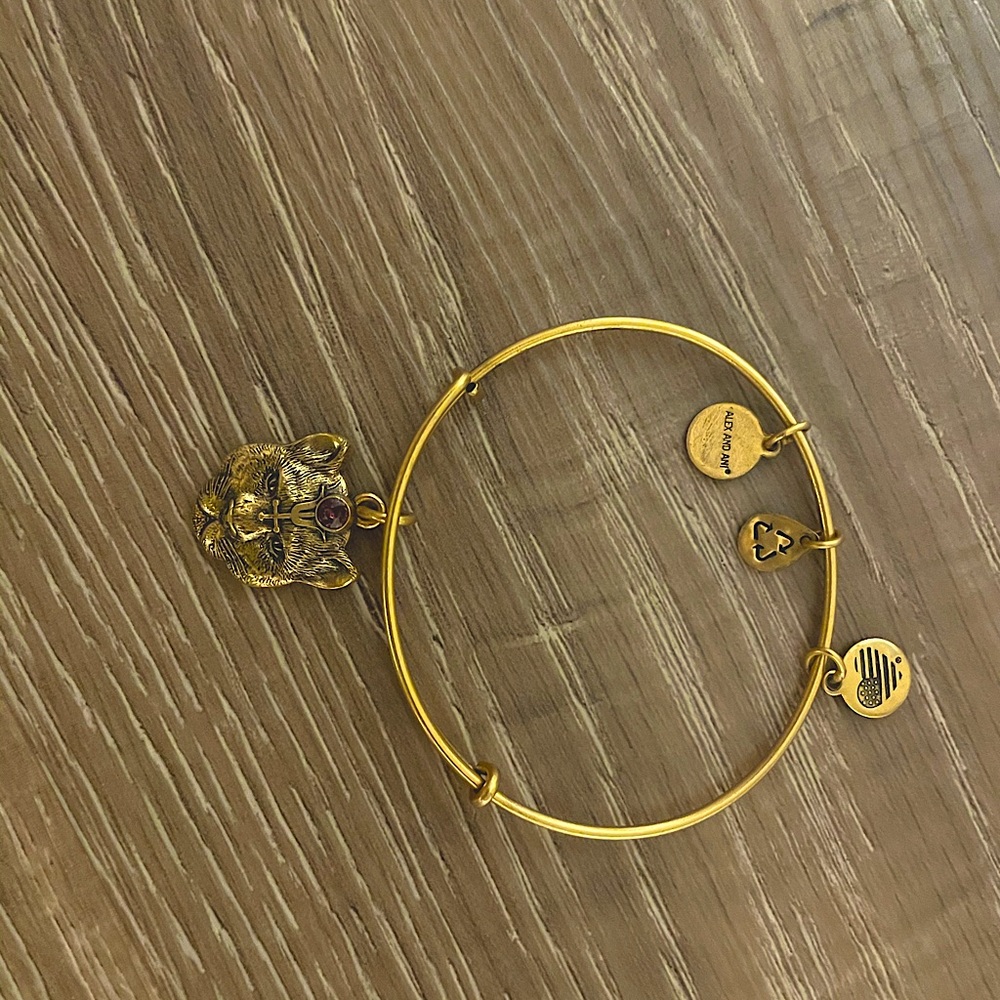 Alex And Ani Lioness Bracelet w Amethyst